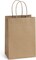 Gift Bags 100Pcs 5.25x3x8 Small Kraft Paper Gift Bags with Handles Bulk, Brown Paper Sacks for Small Business, Retail, Merchandise, Wedding Birthday Party Favor